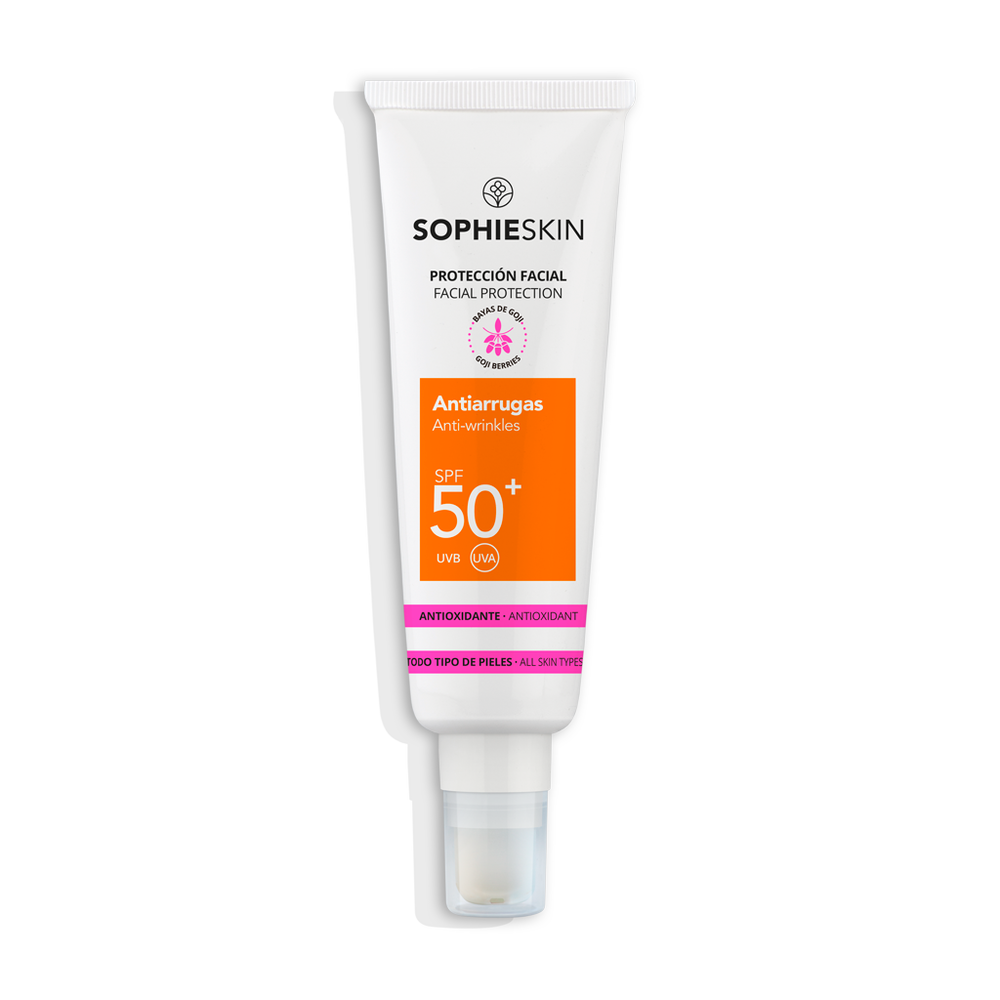 Protector solar facial Antiarrugas SPF50